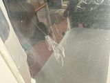 a cat that is sitting in the window of a bus