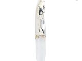 a silver pendant with a picture of a woman on a surfboard