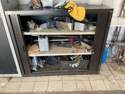 an image of a workbench with tools on it