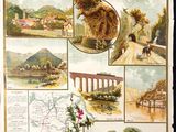 a poster of a map of the italian countryside
