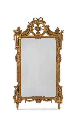 an image of a gold framed mirror on a white background