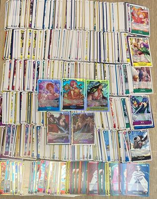 One Piece Tcg : Lot DE 1000 Cartes Anglaise Dont 30 Leader E…