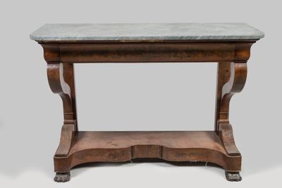 pair of 19th century french marble top side tables