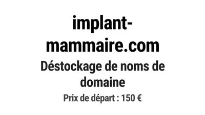 Nom de domaine implant-mammaire.