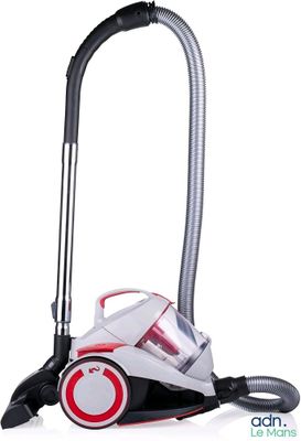 a close up of a vacuum cleaner on a white background