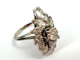 an image of a close up of a ring on a white surface