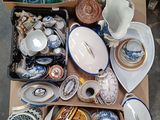 a box full of assorted items sitting on the floor
