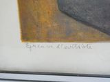 une photo d'un tableau représentant un chat sur le rebord d'une fenêtre