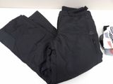 the pants are black and have a zipper on the side