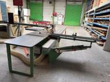 an image of a table sawing machine in a workshop