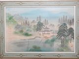 a picture of a painting on the wall of a house