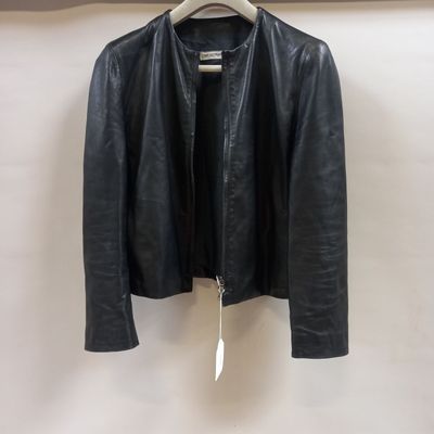 EMPORIO ARMANI - VESTE en cuir de femme à décor ajouré dans …