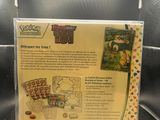 the back of a box with a picture of a pokemon figure on it