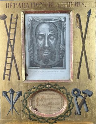a picture of a picture of a man with a beard in a frame