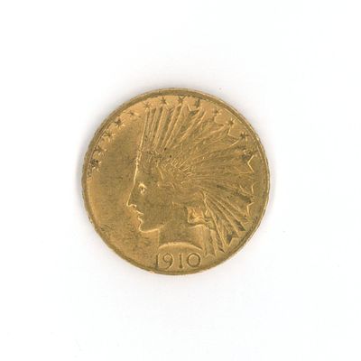 une image représentant une pièce d'or sur laquelle figure une coiffe