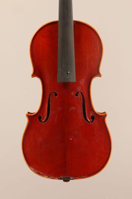 an old violin with a bow on a white background