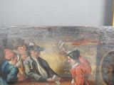 a painting of a group of people playing cards