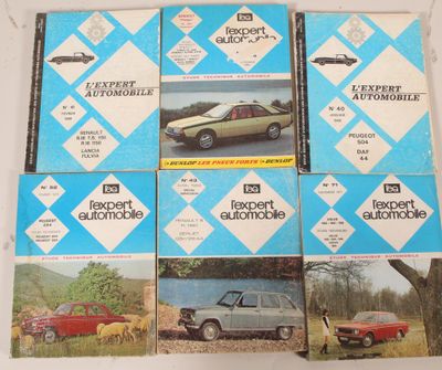 Ensemble de six revues de l'expert automobile Expert : M.