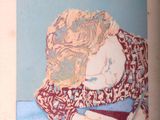 une photo d'un tableau représentant une femme avec un foulard rouge