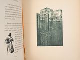 an open book with a picture of a man in a top hat