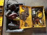many tools that are sitting in a box on the floor