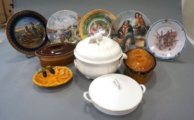 a table with a lot of plates and bowls on it
