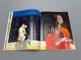 a book with a picture of a woman and a dog on it