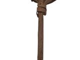 an image of a metal object with a flower on top of it