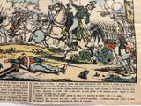 a newspaper with a cartoon of a man on a horse and a man on a horse