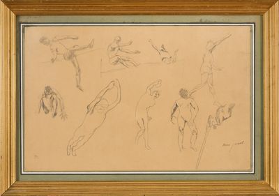an image of a drawing of a group of people in various poses