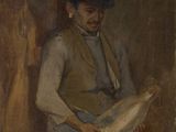 une image d'une peinture représentant une femme lisant un livre