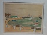 a picture of a picture of a painting of a beach