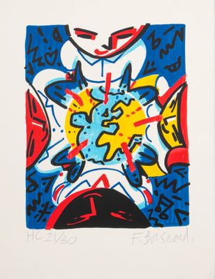 une image d'une image d'une image d'une peinture sur un mur
