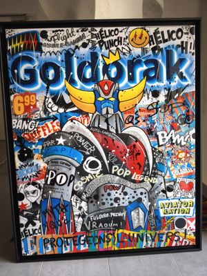 Fanni MAYER (née en 1975) : "Goldorak à l'attaque" (100x81cm…