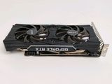 a close up of a video card on a white surface