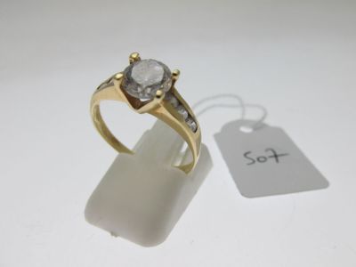 bague monture or 750°/°° sertie de pierres, bossuée TDD 57… - Photo 1