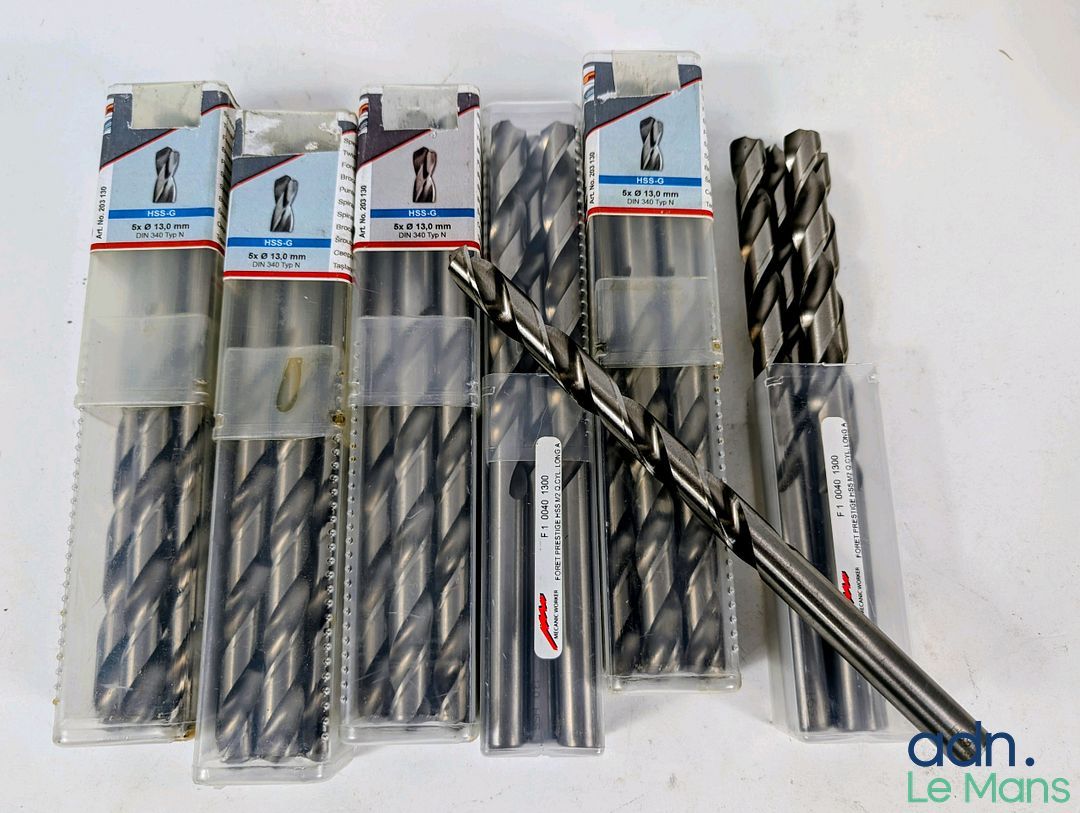 Lot de 30 forets Prestige longs HSS M2, de fabrication franç…