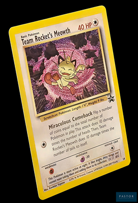une carte sur laquelle figure l'image d'un personnage de Pokémon