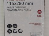 packaging of a package of brown paper on a white surface