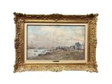an image of a painting of a view of a city
