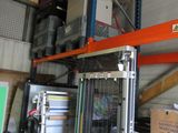 a garage with a lot of items on the shelves