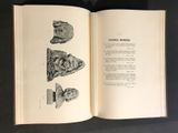 an open book with a drawing of a man and a woman on it