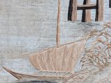an image of a painting of a bridge over a body of water