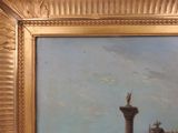 a picture of a painting of a man on a horse