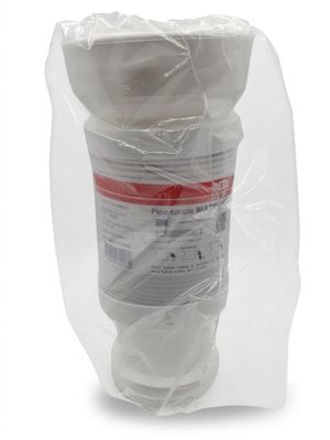 a bag of toilet paper wrapped in plastic on a white background