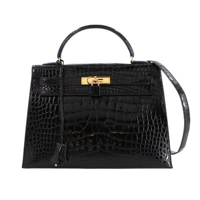 Hermès Modèle : Kelly 32 Matière : Cuir alligator