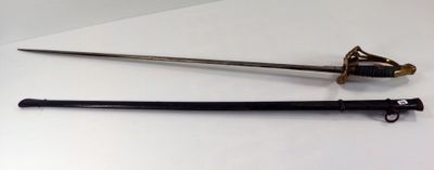 two swords that are on a white surface