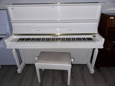 Piano droit YOUNGS blanc mod UP125.