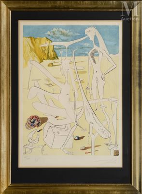 Salvador Dalí (1904-1989) Infra-terrestres adorés par Dalí (…