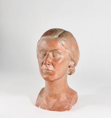 an image of a bust of a woman on a white background